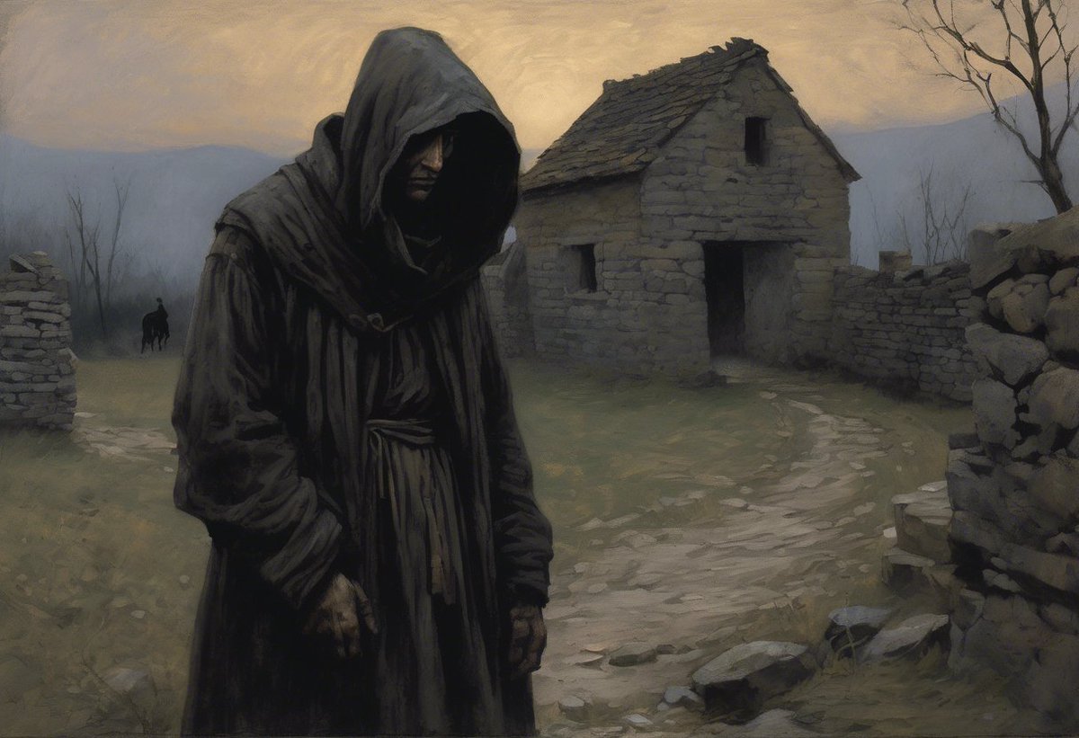 AMindGuild's tweet image. 5/ 🧑🍳 Sin-eaters were often ostracized, living on society's fringes. Despite their vital role, they were feared and shunned, seen as bearers of others' sins. #Outcasts #SocialStigma