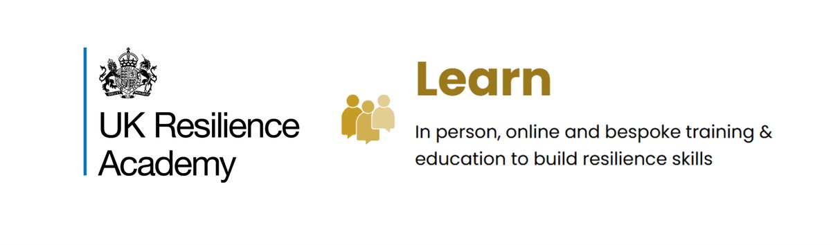 📖 Learn 🧠📚

It’s been 14 weeks since the UKRA officially launched, as part of our launch we updated and  refreshed our resilience training and education 💡

Check out our ‘Learn’ pages on our website here 👉 ukresilienceacademy.org/learn/

#Resilience #EmergencyPlanning