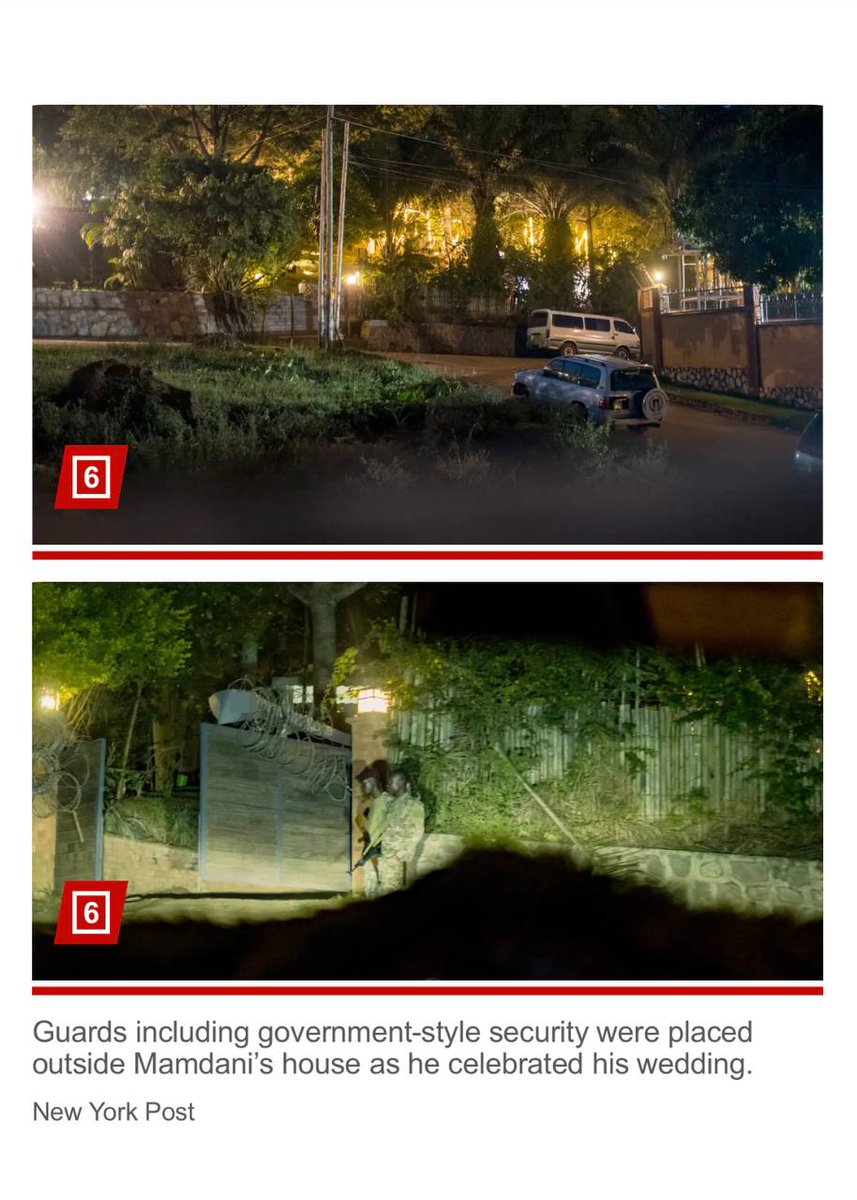 Zohran Mamdani's wedding included armed guards, Land Rovers, ritzy decor, and cell phone jammers inside an exclusive gated compound in Uganda's richest, most elitist neighborhood.

Mamdani is a Neiman Marxist hypocrite.