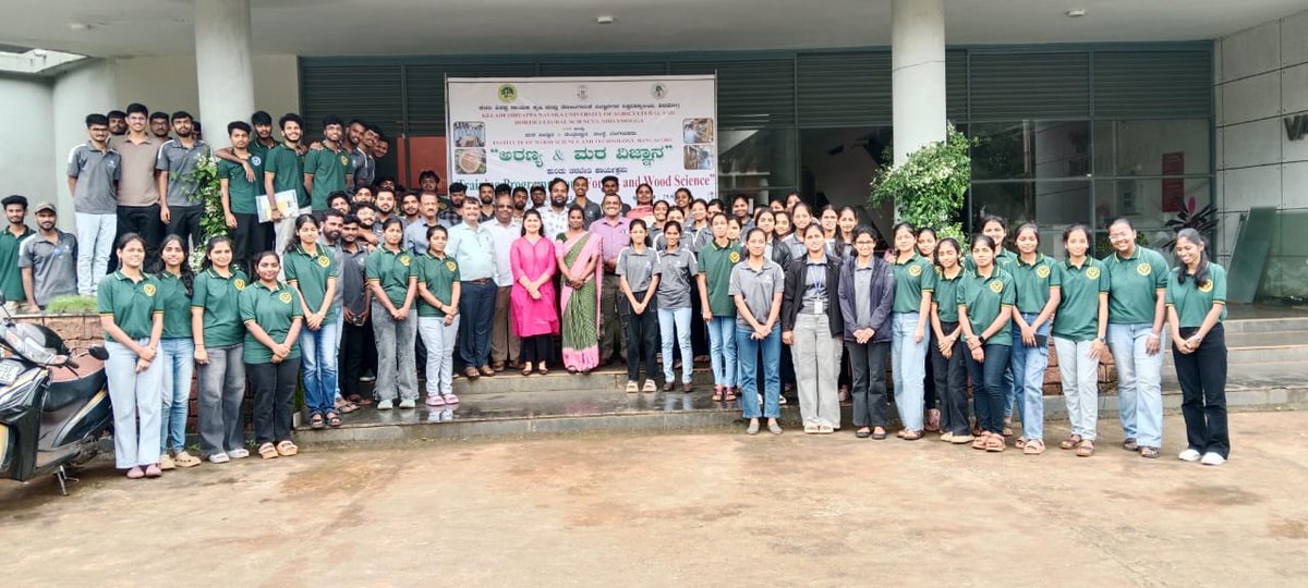 ICFRE-IWST, Bangalore organized one day training program on Forestry and Wood Science at Keladi Shivappa  Nayaka University of Agricultural and Horticultural Sciences, Irruvakki, Shivamogga on 29 July 2025 under Campa Extension Funding.  About 150 forestry students participated .