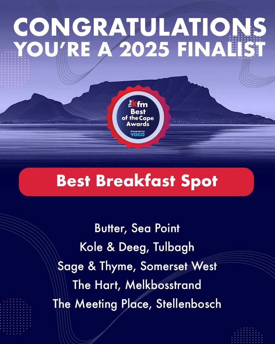 Tulbagh has officially been named a 2025 finalist for Best Dorpie in the #KfmBestOfTheCape Awards!

And that’s not all - our valley is showing up in full force 😎

Voting opens tomorrow at 6am, so if you believe in Tulbagh, now’s the time to show it ❤️
