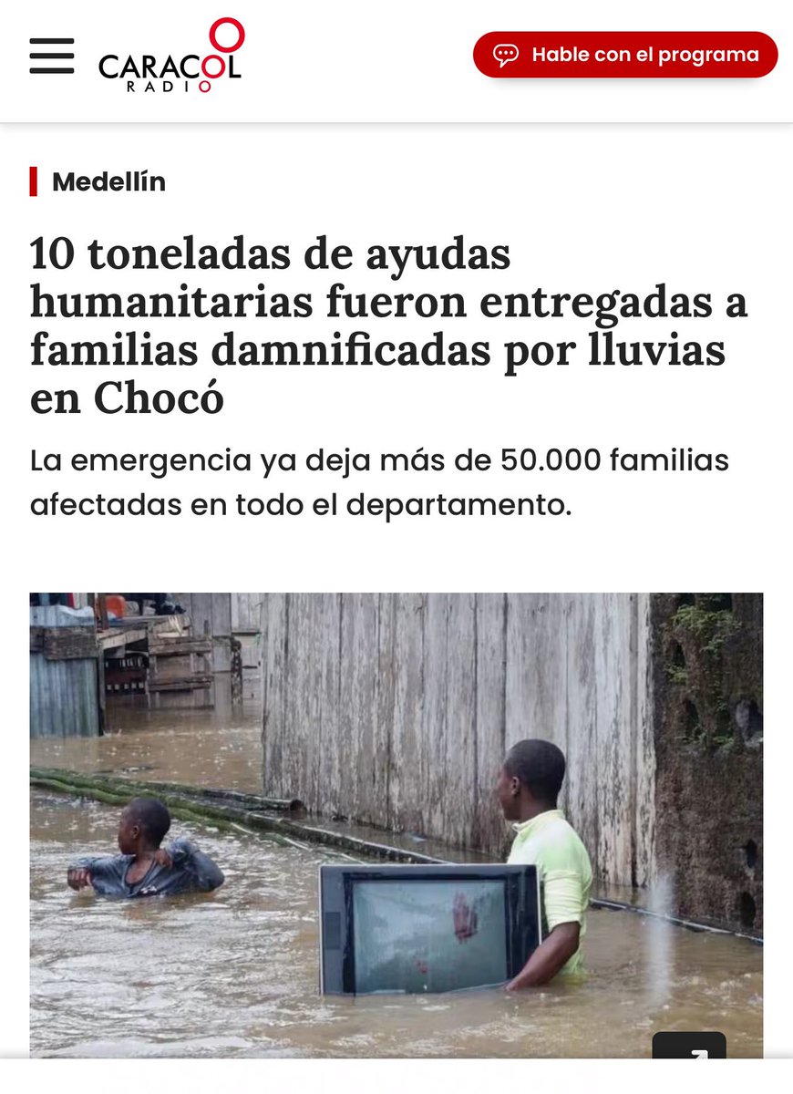Estas ayudas enviadas en las últimas horas son significativas con base en la necesidad existente. No obstante se requiere que se adelanten acciones estructurales propiciadas por el gob nal como el dragado de los ríos. !Ayudas sí, pero sin olvidar la génesis de los problemas!