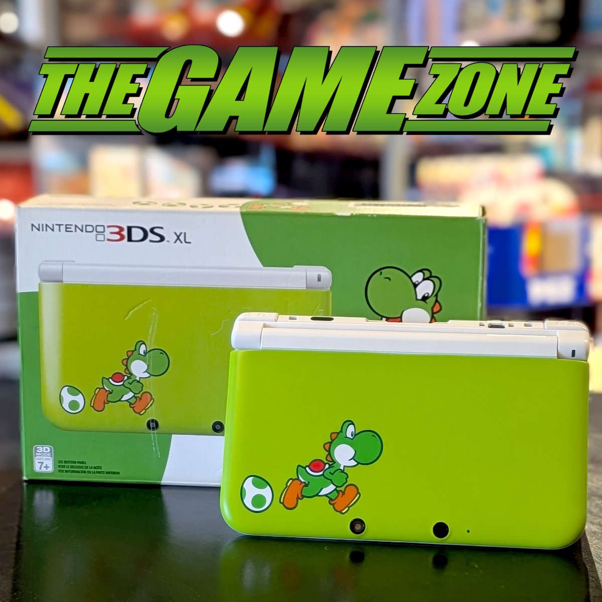 TJI! Nintendo 3DS XL Yoshi Edition – a must-have for collectors and Yoshi fans! 🟢🍄 #Yoshi3DS #Nintendo3DS #3DSXL #RetroGaming #HandheldGaming #NintendoCollector #TheGameZone #HillsdaleNJ
