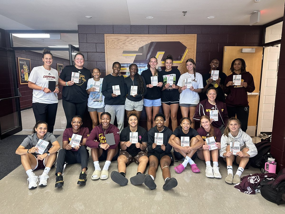 Central Michigan WBB (@cmuwbball) on Twitter photo We had a great summer and book club was a HUGE part of that. Grew together and strengthened our Wolfpack! Thank you to <a href="/AbbyWambach/">Abby Wambach</a> for writing something so important and intentional. We got better TOGETHER.
#FireUpChips🔥⬆️🏀 | #WeAre1 We had a great summer and book club was a HUGE part of that. Grew together and strengthened our Wolfpack! Thank you to <a href="/AbbyWambach/">Abby Wambach</a> for writing something so important and intentional. We got better TOGETHER.
#FireUpChips🔥⬆️🏀 | #WeAre1