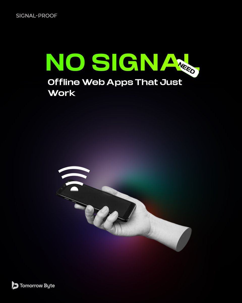 tomorrowbyte's tweet image. 🔥 Offline Web Apps That Just Work — No Signal Needed
Remember when &quot;No Internet&quot; meant game over? Not anymore.
With IndexedDB + Service Workers, your app doesn’t just survive offline — it thrives.
✨ Instant load 🔄 Seamless sync 📶 No Wi-Fi? No problem.
#WebDev #PWA #UXDesign