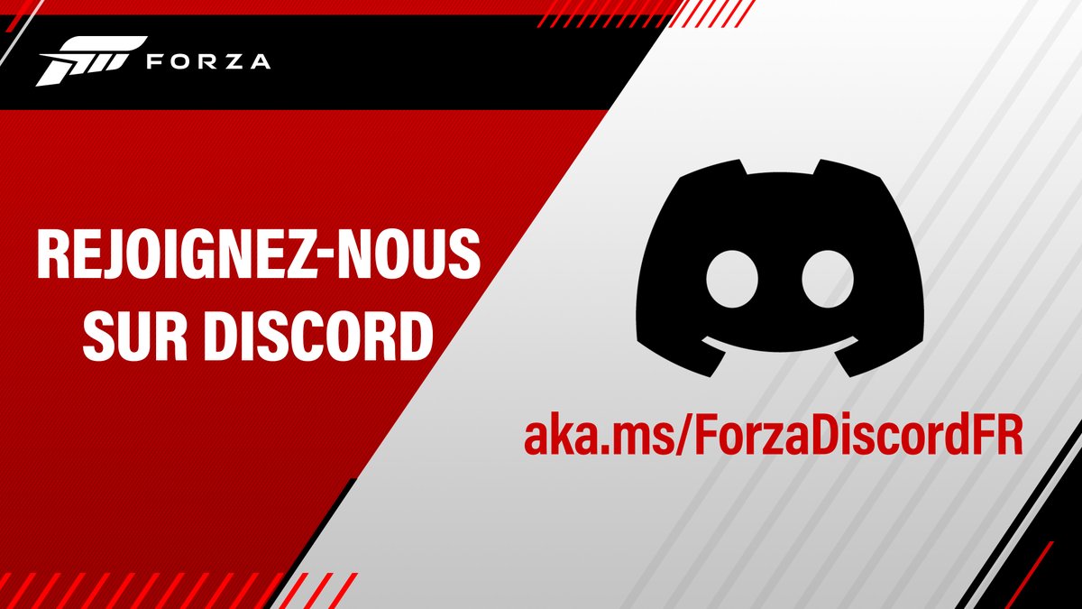 Forza Horizon en Français (@forzahorizonfr) on Twitter photo Il est arrivé: le Discord de Forza en Français! 🇫🇷 
Pour le rejoindre, c'est par là ➡️ aka.ms/ForzaDiscordFR Il est arrivé: le Discord de Forza en Français! 🇫🇷 
Pour le rejoindre, c'est par là ➡️ aka.ms/ForzaDiscordFR