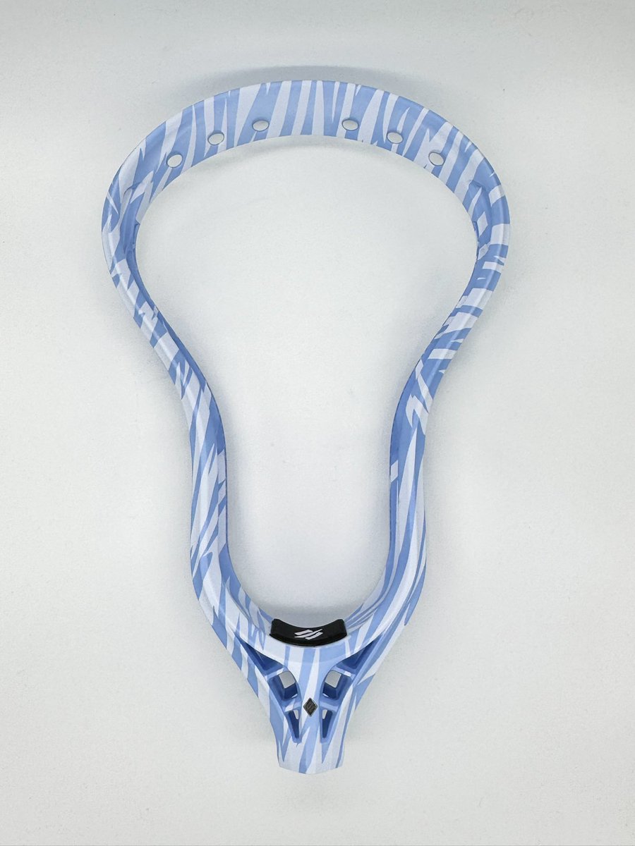 SCDLax's tweet image. Carolina blue tiger striped @stringking 2T that’s off to its new home!