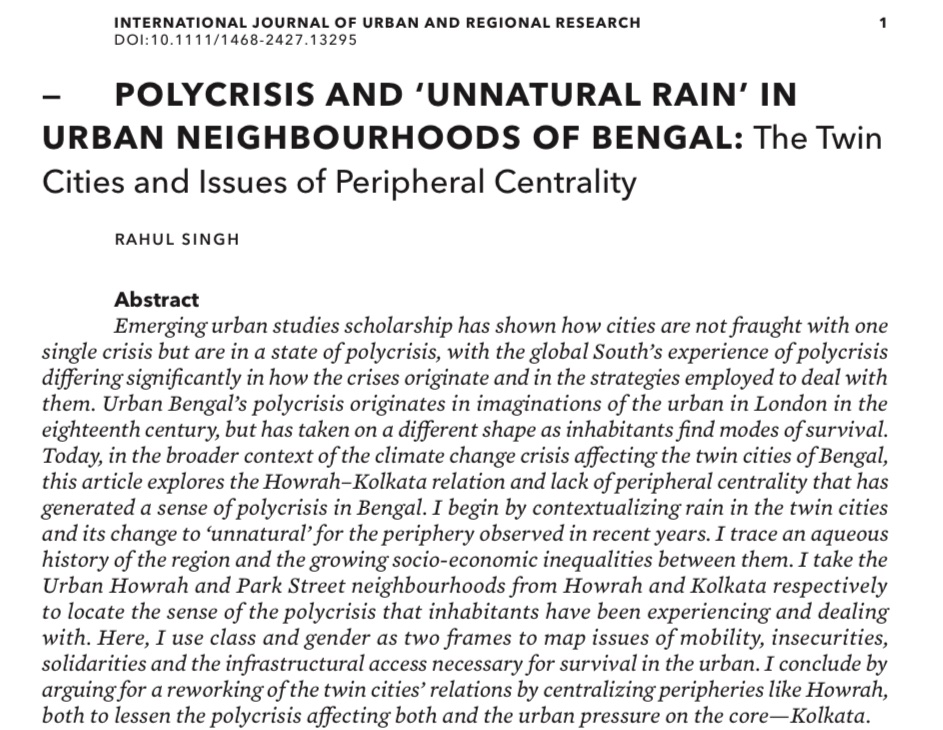Rahul Singh (@rahulzsing) on Twitter photo These are some snippets of the acute #Waterlogging Howrah is undergoing this month. I feel angry looking at it and walking through it because writing on it does nothing. Simply nothing. <a href="/HowrahDistrict/">District Magistrate, Howrah</a> <a href="/kmc_kolkata/">Kolkata Municipal Corporation</a> <a href="/IJURResearch/">IJURR.org</a> #howrah #Rain #ClimateCrisis These are some snippets of the acute #Waterlogging Howrah is undergoing this month. I feel angry looking at it and walking through it because writing on it does nothing. Simply nothing. <a href="/HowrahDistrict/">District Magistrate, Howrah</a> <a href="/kmc_kolkata/">Kolkata Municipal Corporation</a> <a href="/IJURResearch/">IJURR.org</a> #howrah #Rain #ClimateCrisis