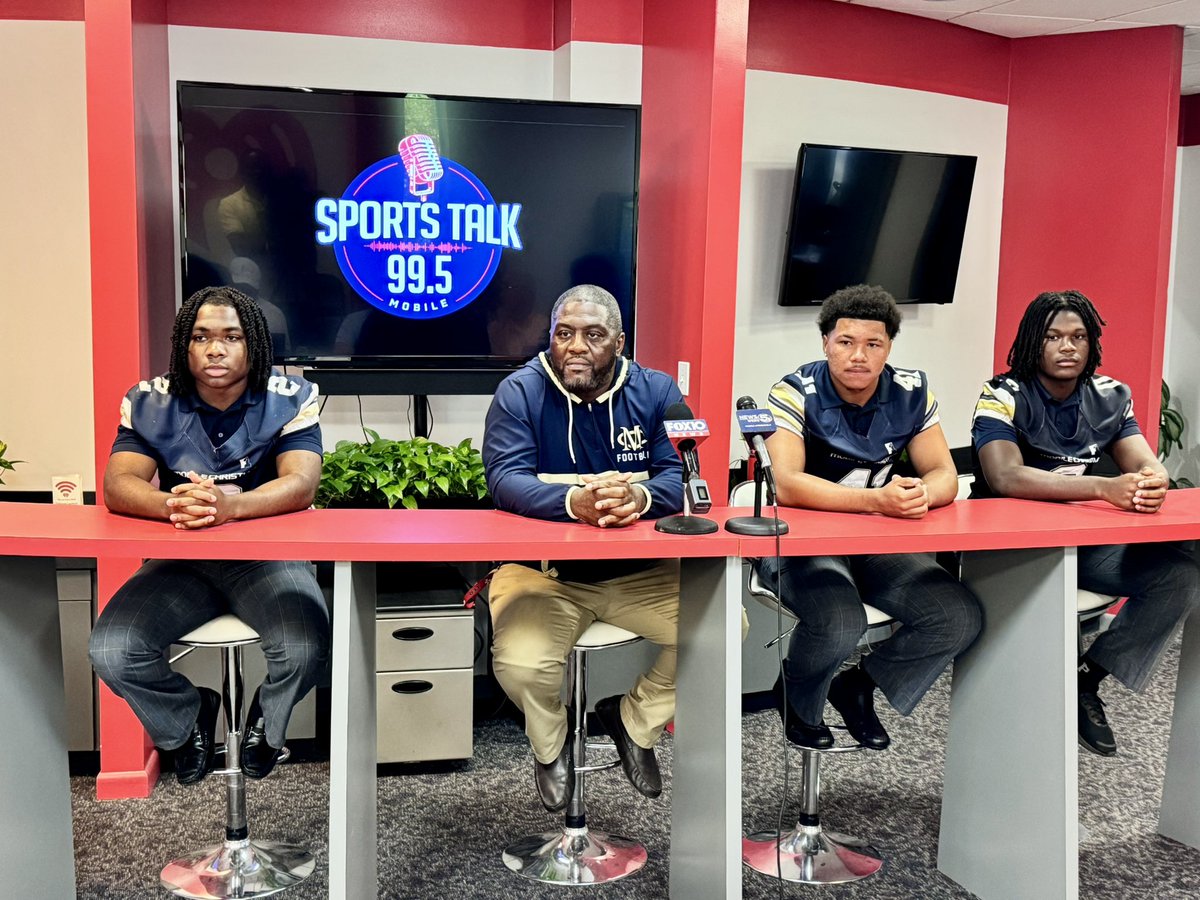 Mobile Christian head coach Charles Lawson joins us here at Mobile County Media Days 

Jason Todd, Sr., RB/FS, Carter Lewis, Sr., PK, &amp; Landyn Gardner, Sr., OL/DL also representing the Leopards