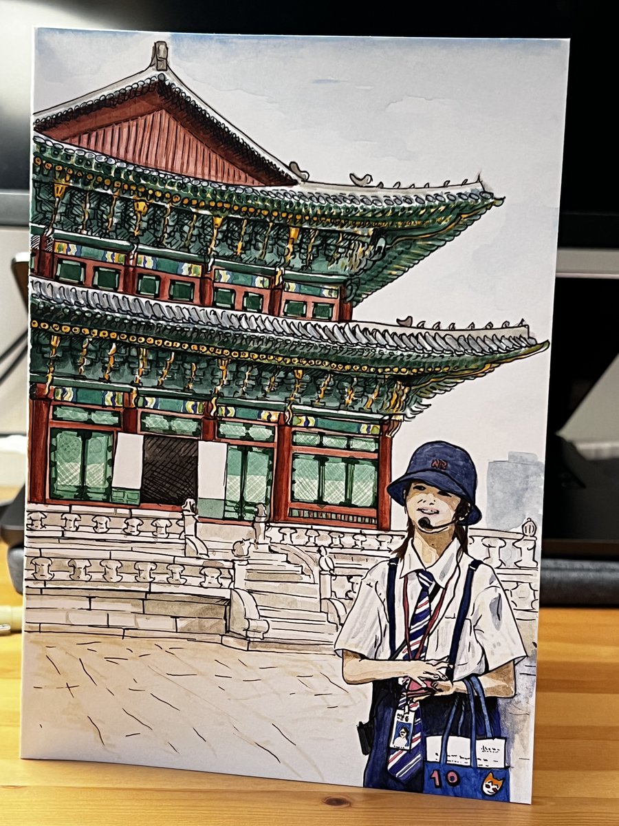 Nick Franklin (@nick_franklin) on Twitter photo My daughter turns 10 this week, just finished her birthday card!
Will be the first and last time I draw a Korean palace, the roofs are a nightmare 🥲 My daughter turns 10 this week, just finished her birthday card!
Will be the first and last time I draw a Korean palace, the roofs are a nightmare 🥲