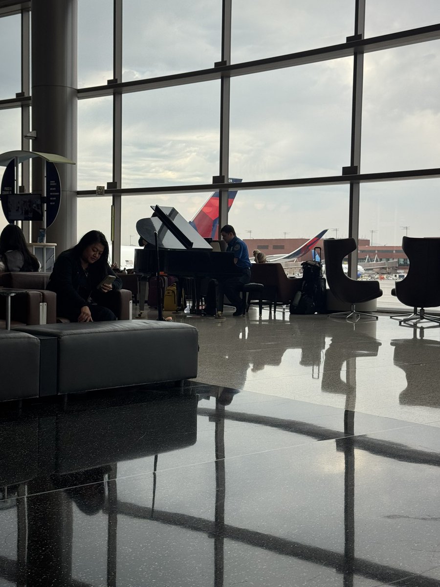 Sitting at the Salt Lake City airport lounge where there’s a baby grand piano. Three people have played it since
I’ve sat here. Including a TSA agent. And I mean *played* it as people listen. 

The simple things can make for the best place making.