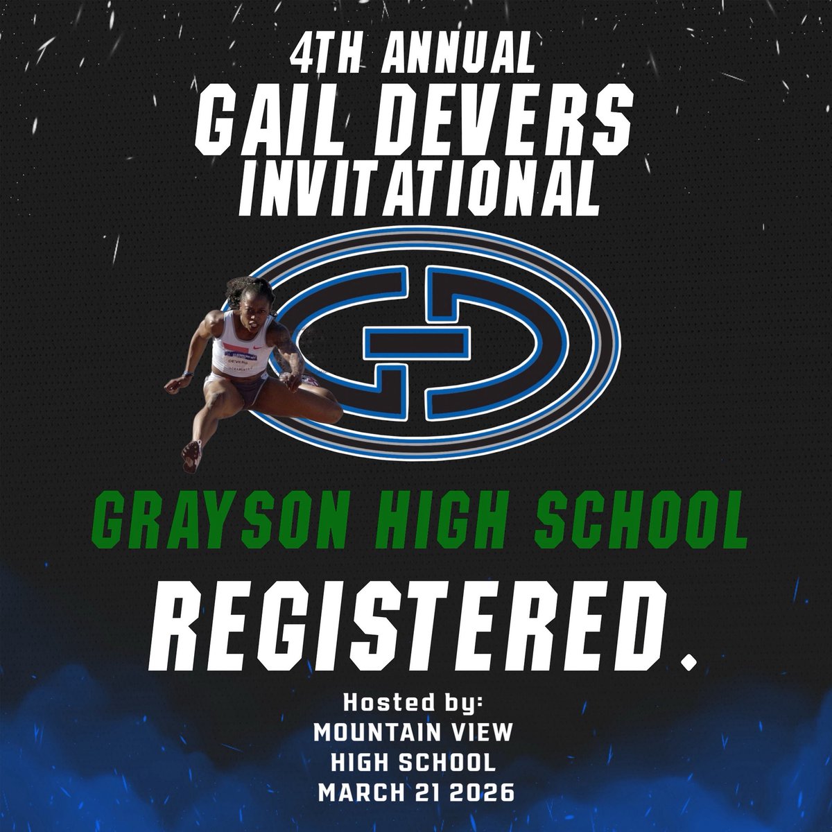 MTN. VIEW TRACK & FIELD (@mvhstrackteam) on Twitter photo Shoutout to <a href="/AHSTigersTFXC/">Archer Track and Field and XC</a>, <a href="/BrookwoodTF/">Brookwood Track & Field</a>, Eagles Landing, and <a href="/grayson_tf/">Grayson Track & Field</a> for registering for our Legendary Gail Devers Invitational track meet‼️
Reach out and get registered today to compete with the best‼️ Shoutout to <a href="/AHSTigersTFXC/">Archer Track and Field and XC</a>, <a href="/BrookwoodTF/">Brookwood Track & Field</a>, Eagles Landing, and <a href="/grayson_tf/">Grayson Track & Field</a> for registering for our Legendary Gail Devers Invitational track meet‼️
Reach out and get registered today to compete with the best‼️