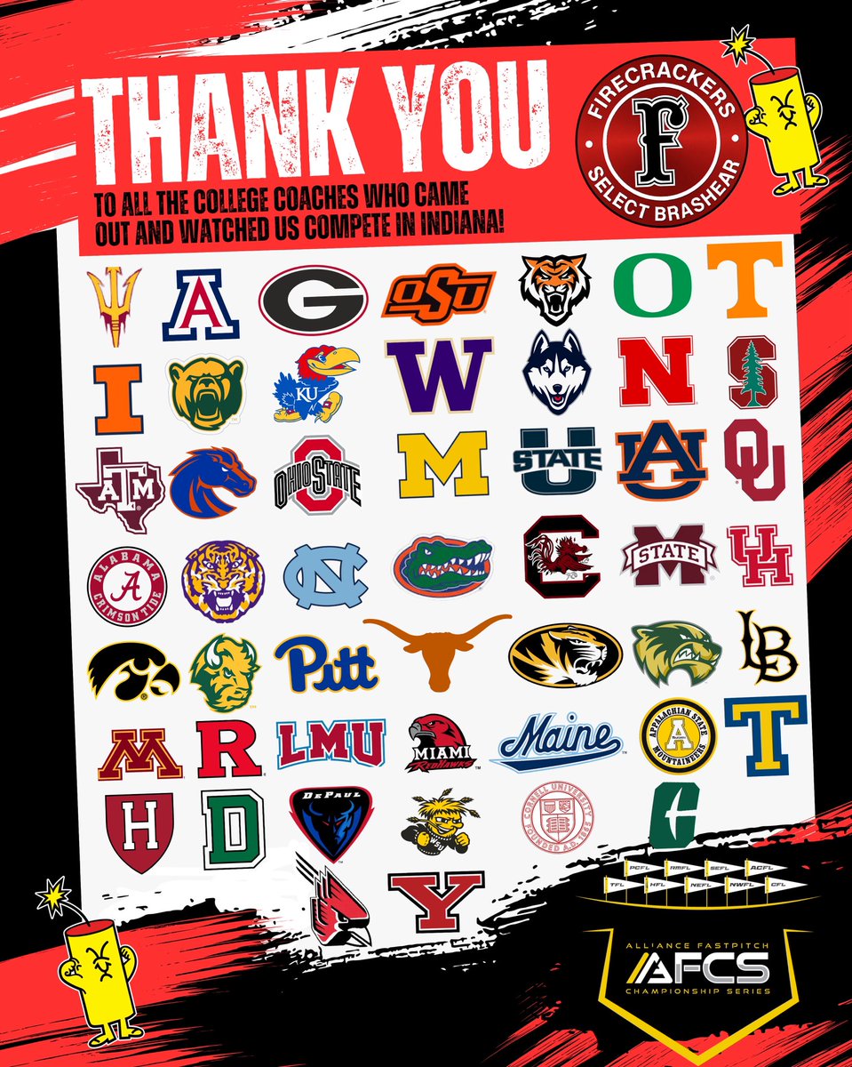 Ava Phillips (@avaphillips2027) on Twitter photo THANK YOU 🙏🏼 to all the college coaches who came to watch us compete in Indiana at the <a href="/thealliancefp/">The Alliance Fastpitch</a> Nationals last week! It was motivating to see you all there during our games!! <a href="/FCBrashear/">Sean Brashear</a>
<a href="/FCBrashear/">Sean Brashear</a> <a href="/romangallegos27/">Roman Gallegos</a> <a href="/PCFLfastpitch/">Pacific Coast Fastpitch League | PCFL</a> <a href="/CoachAB_/">Coach AB | Fearless Fastpitch</a> <a href="/thealliancefp/">The Alliance Fastpitch</a> <a href="/THEWOWSB/">WOWSB</a> THANK YOU 🙏🏼 to all the college coaches who came to watch us compete in Indiana at the <a href="/thealliancefp/">The Alliance Fastpitch</a> Nationals last week! It was motivating to see you all there during our games!! <a href="/FCBrashear/">Sean Brashear</a>
<a href="/FCBrashear/">Sean Brashear</a> <a href="/romangallegos27/">Roman Gallegos</a> <a href="/PCFLfastpitch/">Pacific Coast Fastpitch League | PCFL</a> <a href="/CoachAB_/">Coach AB | Fearless Fastpitch</a> <a href="/thealliancefp/">The Alliance Fastpitch</a> <a href="/THEWOWSB/">WOWSB</a>