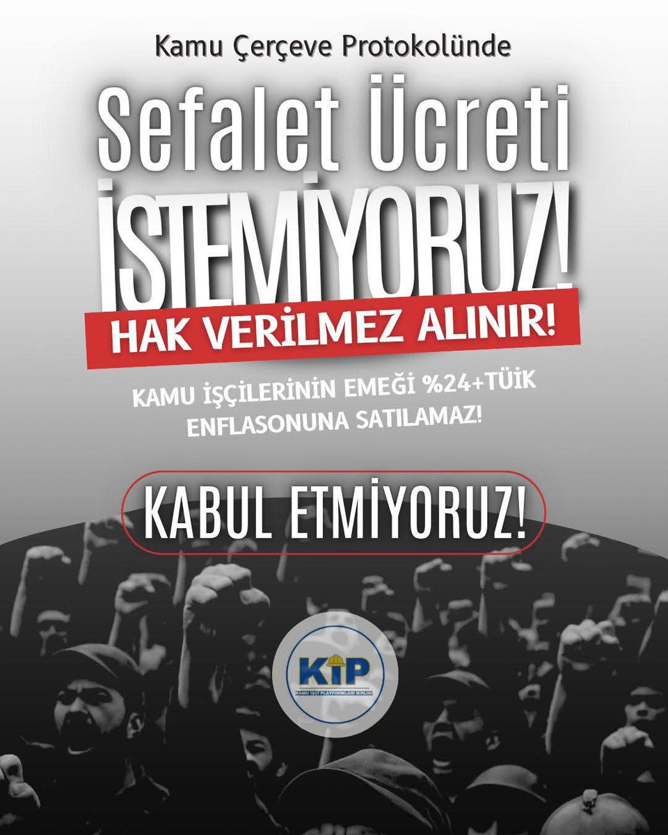 4D_isci's tweet photo. 📍Tüm Kamu işçileri emeğinize sahip çıkın 🛑
📍Sendikalar işçinin iradesi kırmızı çizgimizdir dediniz işçinin iradesi altına imza atmayın 

#İsciyiMasadaSatmayın https://t.co/wkkBfS5BSH
