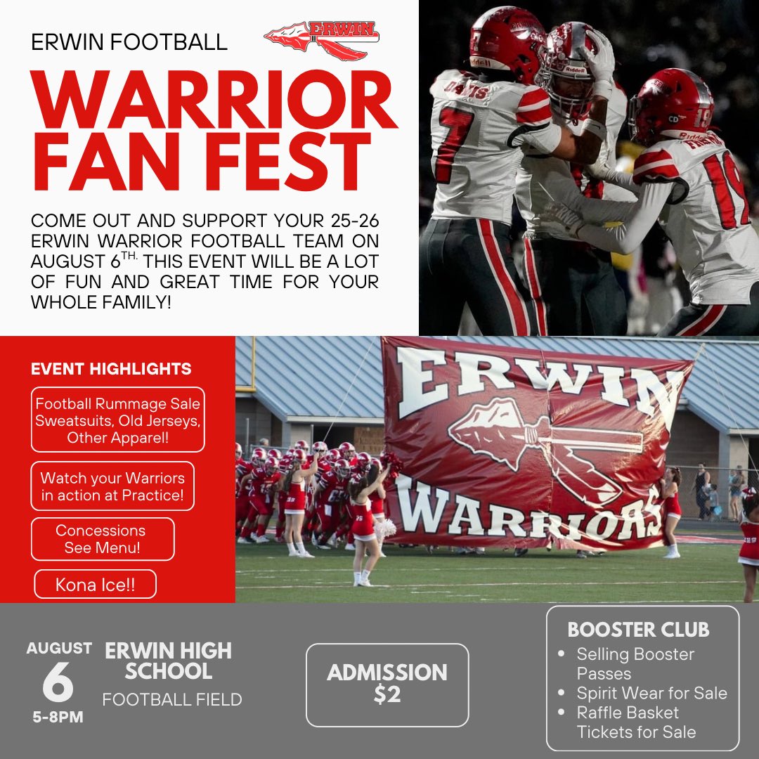 Erwin High Booster Club tweet media
