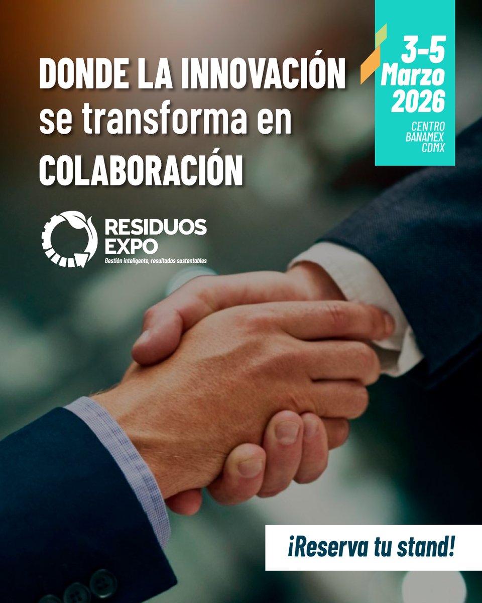 ¿Buscas aliados estratégicos para tu marca o servicio?
Residuos Expo 2026 es el espacio donde se cierran negocios.
🔍 Visita bit.ly/4kt58tl para más información.

#maquinariapesada #sustentabilidad #residuos #sostenibilidad #medioambiente #RESIDUOSEXPO2026