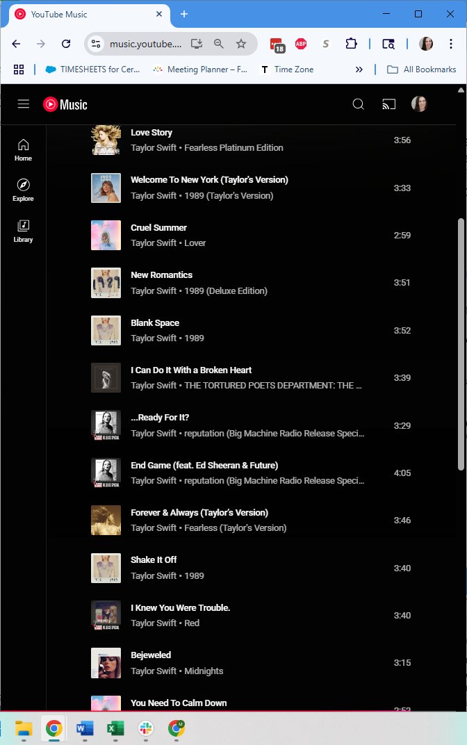 Tonight! Your first of 2 chances to take #TaylorSwift Cardio Dance! 5:30 at the Y in Parkville, Maryland.
(2nd chance is 11:15 Saturday 11/9.)
This is my final play list - warm up, 11 dance tracks, &amp; cool down for a 45 min class
#CardioDance