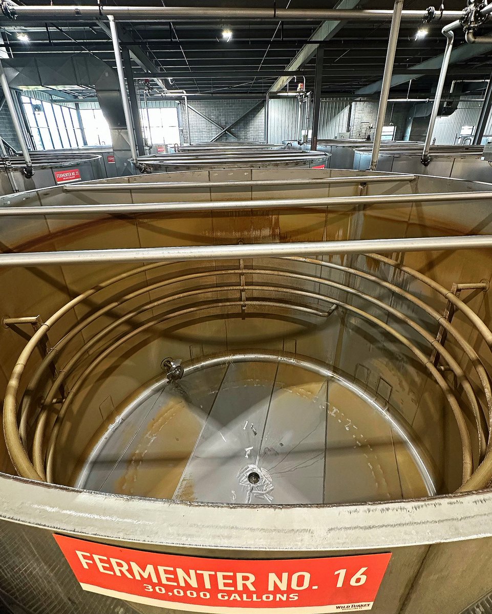 Bo Garrett (@firebirdbo) on Twitter photo One thing that can be appreciated during Summer Shutdown at our #Distillery is the sheer size of an empty 30,000 gallon fermenter. It also lets you see the coils that keep the yeast happy. <a href="/WildTurkey/">Wild Turkey</a> #KentuckyBourbon #BourbonTrail #Bourbon One thing that can be appreciated during Summer Shutdown at our #Distillery is the sheer size of an empty 30,000 gallon fermenter. It also lets you see the coils that keep the yeast happy. <a href="/WildTurkey/">Wild Turkey</a> #KentuckyBourbon #BourbonTrail #Bourbon