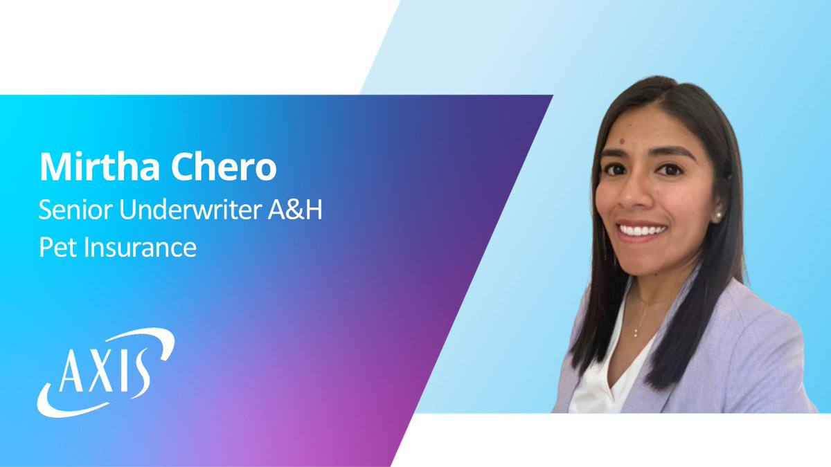 AXIS Accident and Health is proud to share that Mirtha Chero has recently been appointed to co-chair the Research and Benchmark Committee of the North American Pet Health Insurance Association – the leading trade association for the pet insurance industry in the U.S. and Canada.