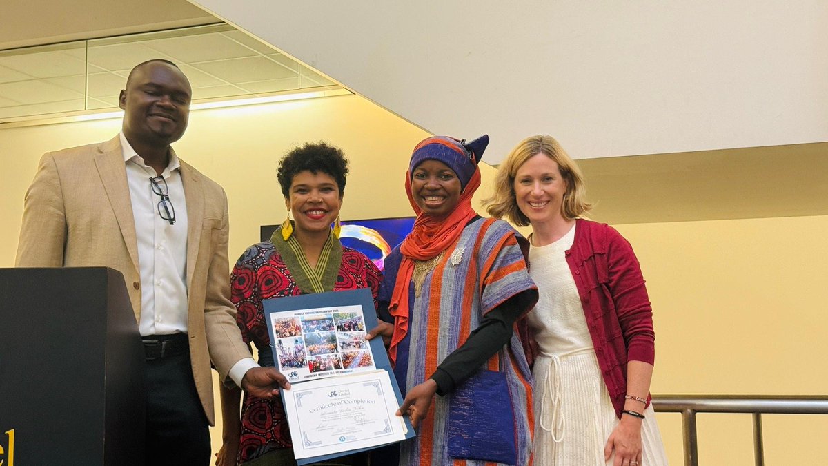 🎉 Congratulations to our Executive Director, <a href="/Alimahereafter/">Nuhu Alimatu Sadia</a>, on completing the 6-week Mandela Washington Fellowship at Drexel University, USA! 🌍💼
Her dedication to leadership and community impact continues to inspire us all. 

#YALI2025 #MWF2025 #HereafterGhana