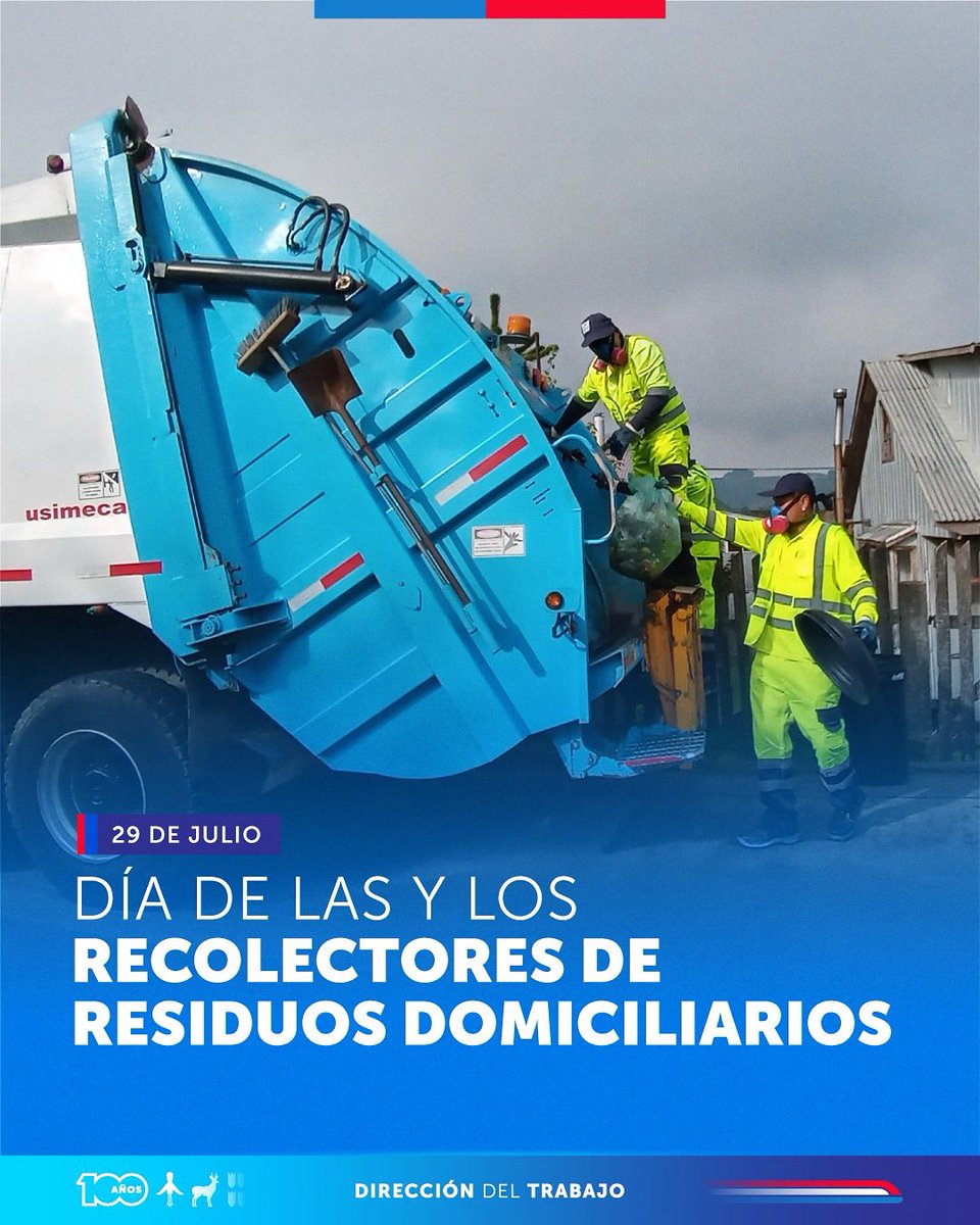 🚛 Hoy conmemoramos el Día del Recolector y la Recolectora de Residuos Domiciliarios, destacando el aporte esencial de quienes, con su labor diaria, contribuyen al bienestar, la salubridad y el funcionamiento de nuestras ciudades.

🧹 Desde la Dirección del Trabajo, reafirmamos