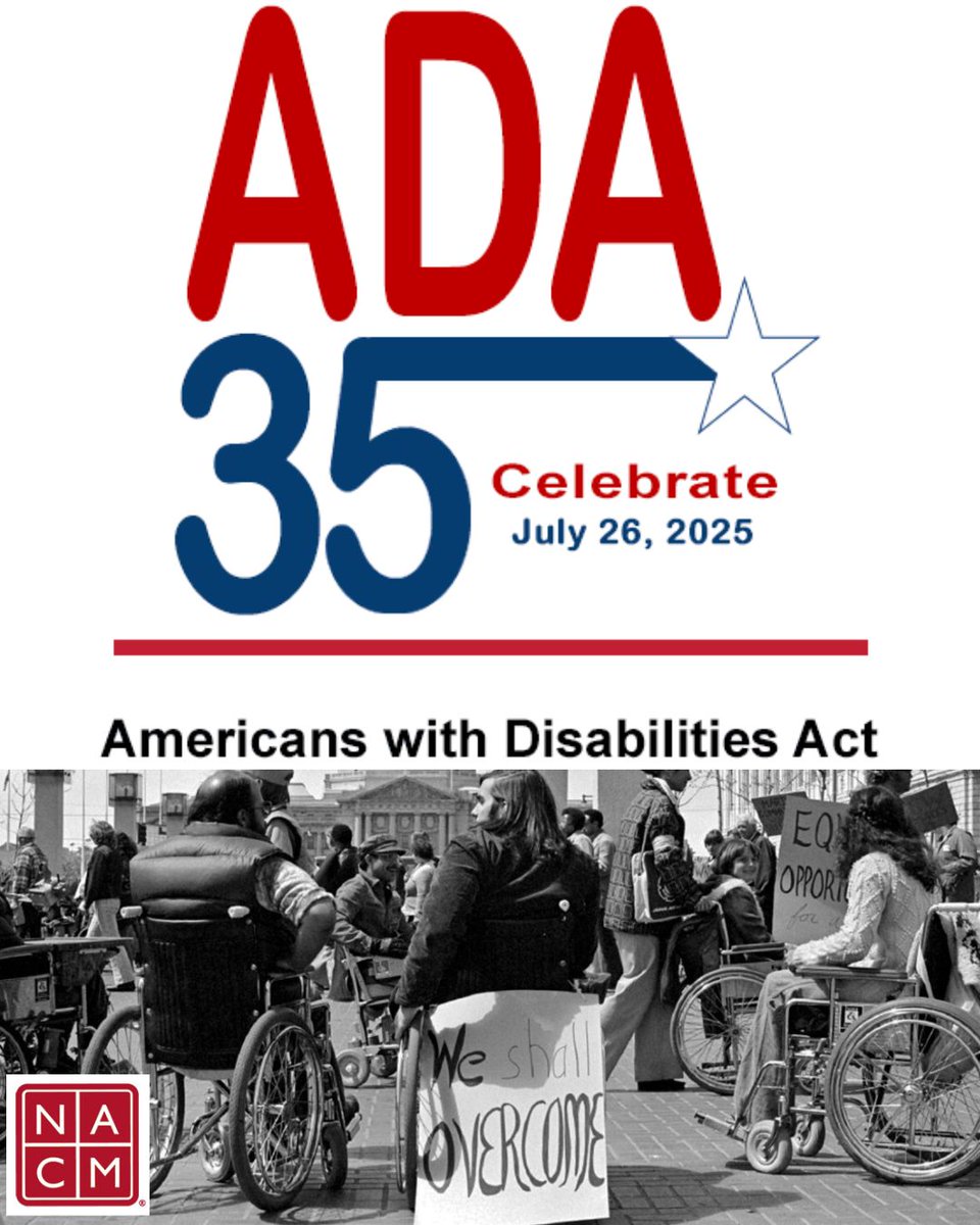 This year marks the 35th Anniversary of the Americans with Disabilities Act (ADA).

Signed into law in 1990, the ADA stands as a powerful reminder that accessibility, inclusion and respect are not just goals - they're rights. #ADA34