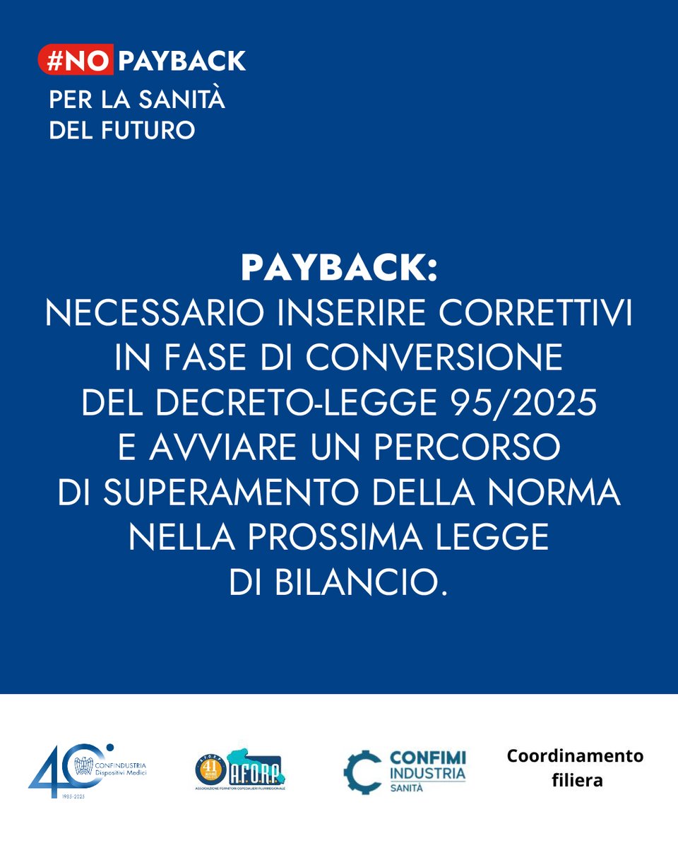 Misure di mitigazione dell’impatto del #payback per le piccole e piccolissime imprese: sospensione delle azioni esecutive in corso, dilazione dei pagamenti e accesso al Fondo di garanzia. Sono alcune delle richieste avanzate oggi dalle associazioni dei #dispositivimedici, che