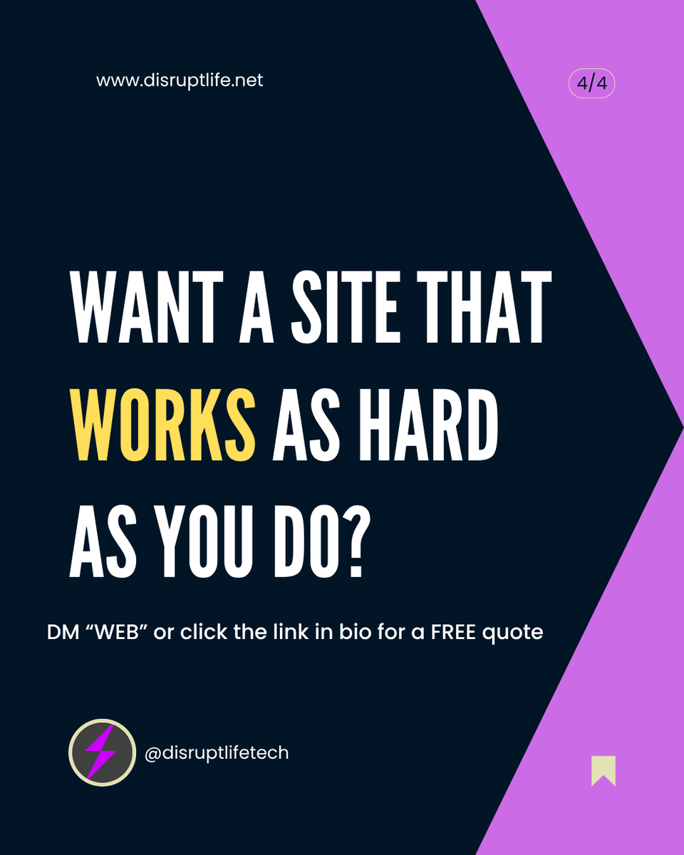 disruptlifetech's tweet image. 3 designs. 3 wins. 🚀
We turned slow, outdated sites into sleek, high-converting machines.
💡 Real results. Real clients.

Get your free quote today! 🌐

@disruptlifetech | disruptlife.net
.
.
.
#Disrupt #ExpectImpact #ChallengeEverything