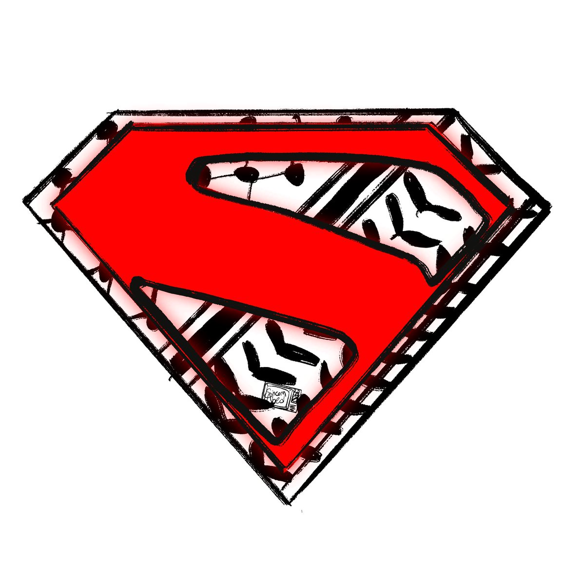 A symbol of hope for all #Palestine #SupermanMovie