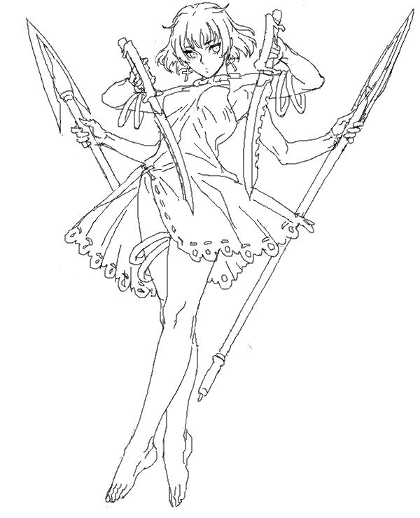 そういえば最近Vの方がテイルズ配信してたので見てて
オリジンが開発者個人HPで最初期は女性でイラストもあったの思い出した…これは大分前にせこせこかいたそれのFA…