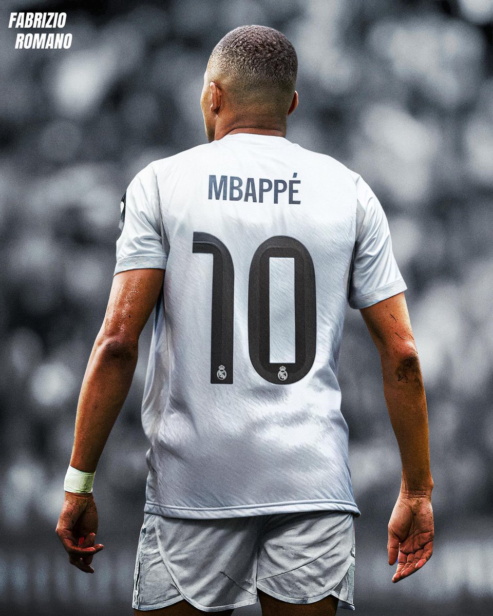 🚨🔟 Official: Kylian Mbappé becomes Real Madrid’s new number 10. ⭐️🇫🇷