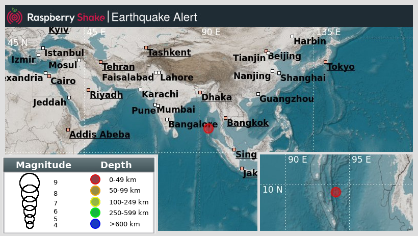 raspishakEQ's tweet photo. Preliminary M5.0 #Earthquake
ID: #rs2025ouwzbq
286km from #Garacharma, #IndianOcean
2025-07-29 16:11 UTC
Source: #USGS
@raspishake
Join the largest #CitizenScience EQ community ➡ https://t.co/Y5O0dgJqJF
EVENT ➡ https://t.co/lDu7b7kLjo https://t.co/AutZM3RJam