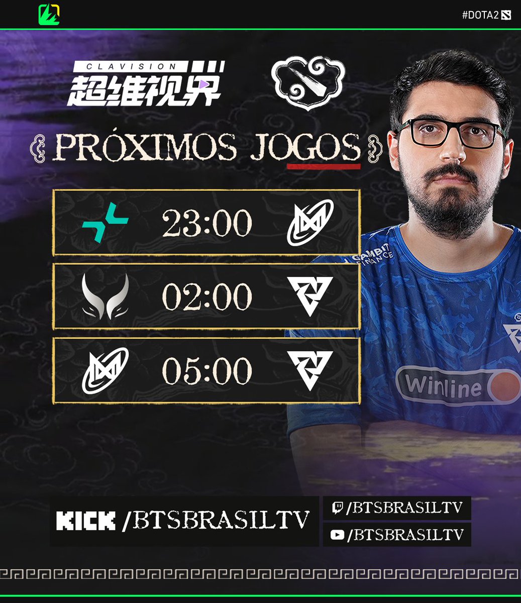 a Clavision Masters 2025: Snow-Ruyi continua! Não vai perder, hein? 📅

Cola nos nossos canais oficias de transmissão na Kick, Twitch e Youtube!