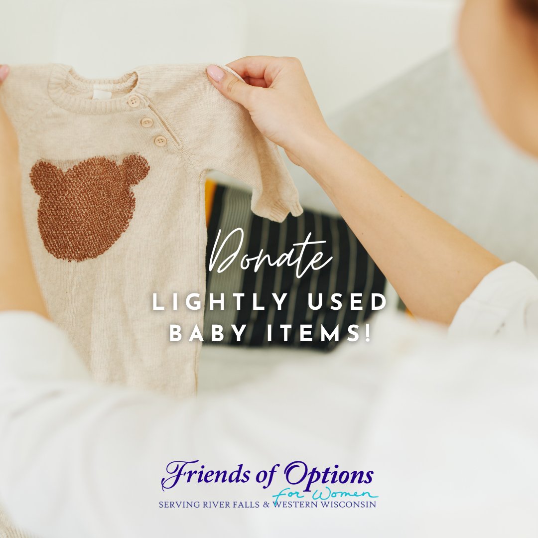 Options4WomenRF's tweet image. Are you a mom ready to give away your baby items? Perhaps you have items that you've never used? We are your perfect go-to. If you have new or lightly used baby items, call us today! We want your stuff!

friendsofoptionsrf.com/donate/

#donate #pregnancyhelpcenter #pregnancyresource