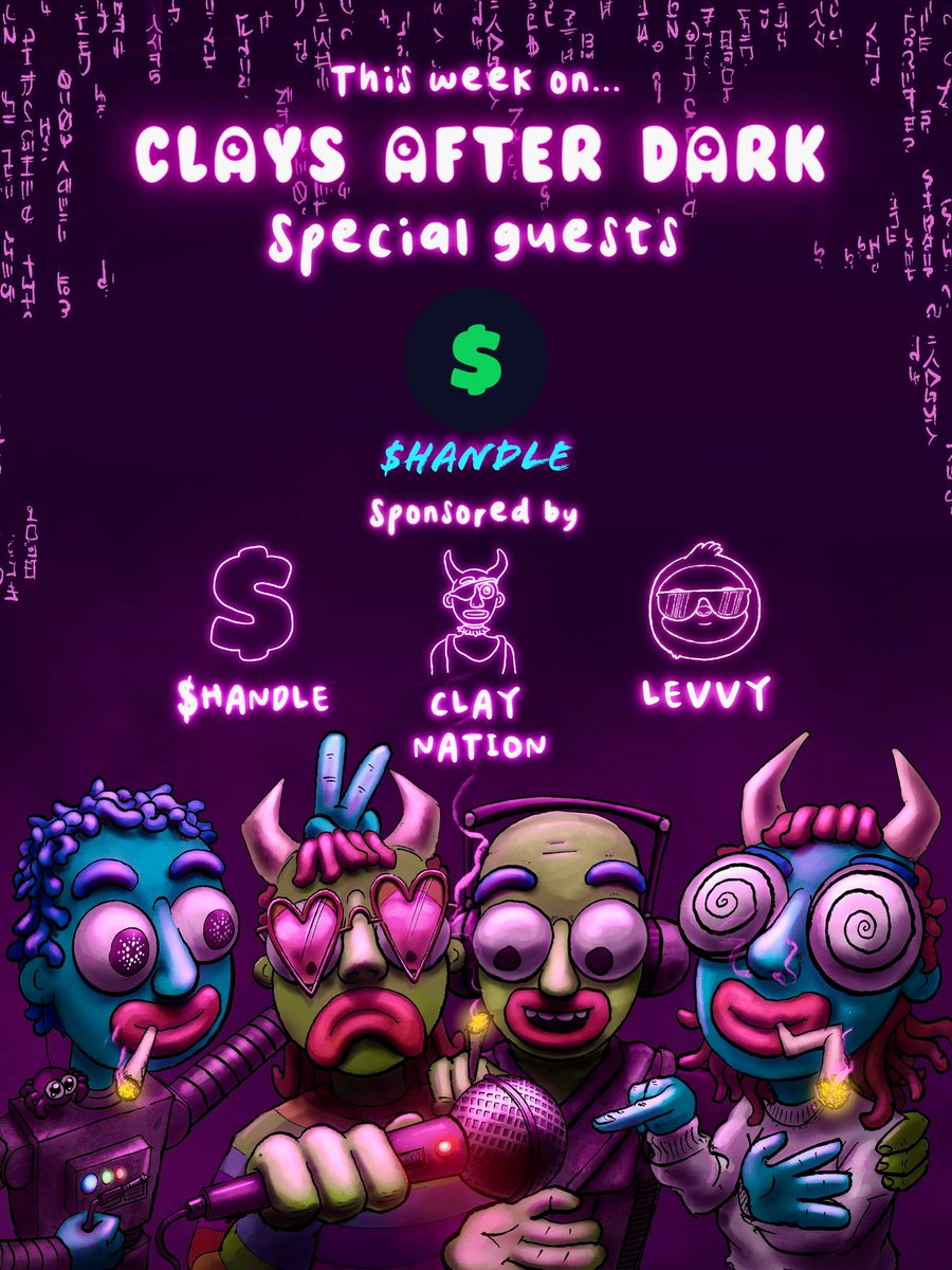 H.A.L. is dropping soon—are you ready?!? 👀

Come through tomorrow and get all your questions answered! 💜

Guest:

<a href="/adahandle/">$handle</a> 🔥

Sponsors:

<a href="/adahandle/">$handle</a> 💲
<a href="/levvyfinance/">Levvy</a> 🏦
<a href="/claymates/">Clay Nation</a> 🧡

*Set Those Reminders*

x.com/i/spaces/1mrxm…