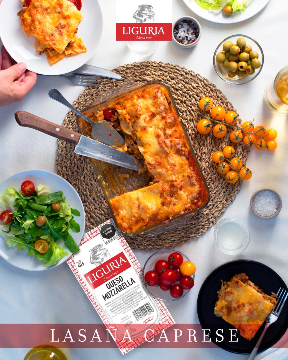 LiguriaQuesos's tweet photo. 🍅🧀🌿 Hoy se celebra el Día Mundial de la Lasaña, y qué mejor manera de rendirle homenaje que con una versión fresca, cremosa y llena de sabor: Lasaña Caprese con mozzarella fresca.

#Lasaña #MozzarellaFresca #Liguria https://t.co/hfN0mmuif6