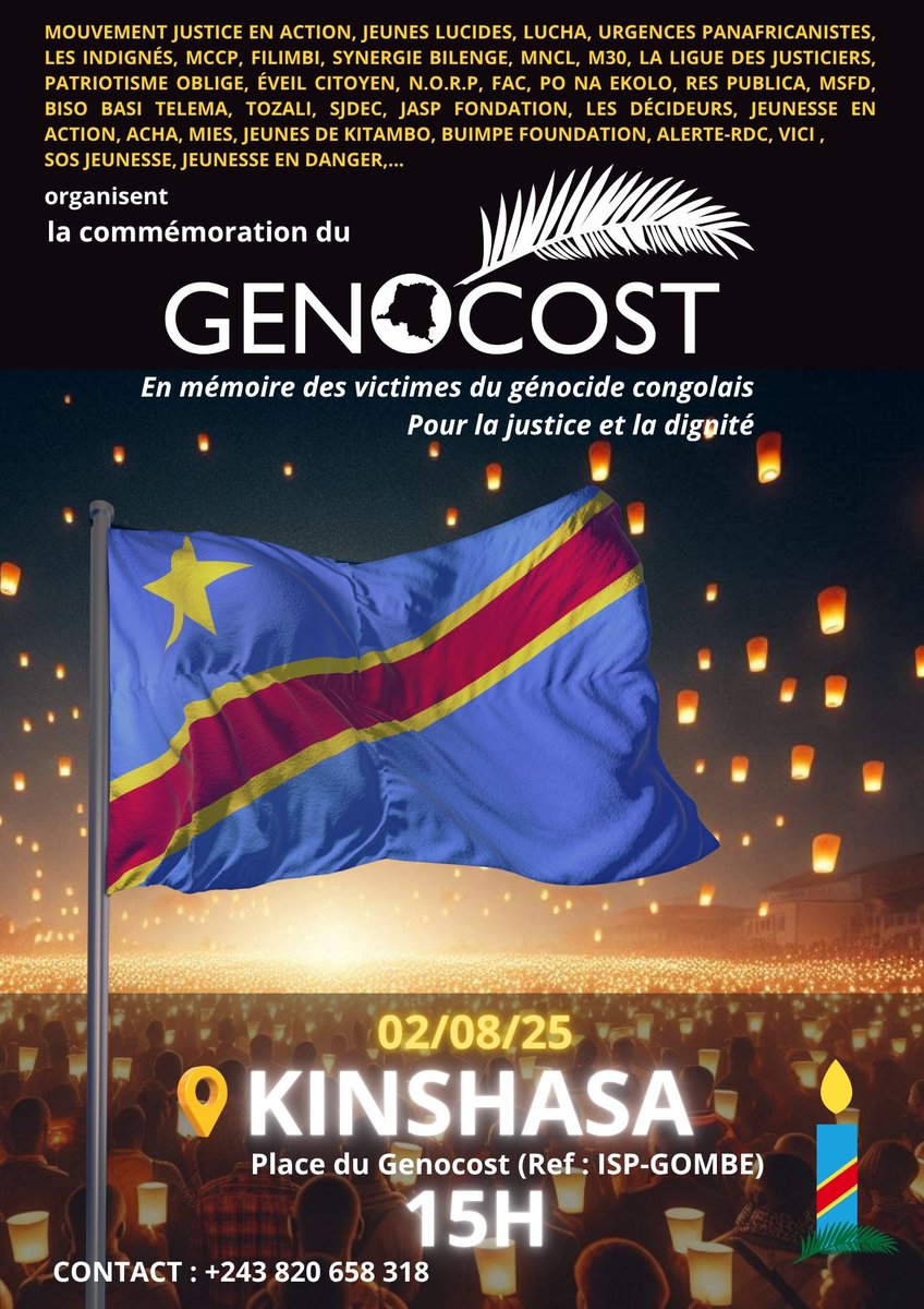 Abidjan, Niamey et Ouagadougou aussi vont commémorer 🪔

#GenoCost2025