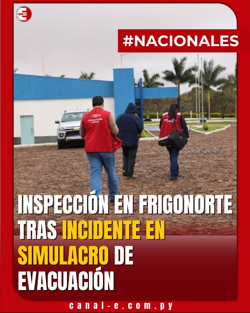 🔍 Inspección en Frigonorte tras incidente en simulacro

El Ministerio de Trabajo verificó la planta del frigorífico Frigonorte (Pedro Juan Caballero) tras el simulacro por fuga de amoníaco que dejó a varios trabajadores hospitalizados.

👉 Se detectaron deficiencias en