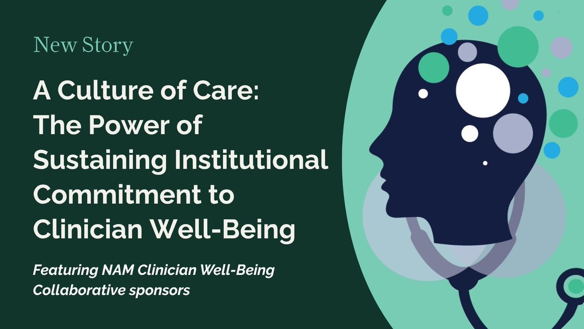 National Academy of Medicine (@thenamedicine) on Twitter photo Health workers & patients deserve long-term investment in their well-being. <a href="/AACNme/">American Association of Critical-Care Nurses</a>, <a href="/HopkinsMedicine/">Johns Hopkins Medicine</a> & <a href="/PhysiciansFound/">PhysiciansFoundation</a> share how they’re building a culture of care from the inside out. Read about organizations leading the #HealthWorkerWellBeing movement: buff.ly/4ETPMuq Health workers & patients deserve long-term investment in their well-being. <a href="/AACNme/">American Association of Critical-Care Nurses</a>, <a href="/HopkinsMedicine/">Johns Hopkins Medicine</a> & <a href="/PhysiciansFound/">PhysiciansFoundation</a> share how they’re building a culture of care from the inside out. Read about organizations leading the #HealthWorkerWellBeing movement: buff.ly/4ETPMuq