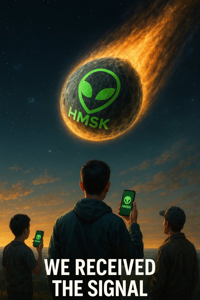HeilMask's tweet image. 🛸 NASA REPORT:

An interstellar object – 3I/ATLAS – is hurtling toward Earth at 58 km/s.
They call it a comet.
We call it a message.

📡 The signal was caught on Base.
🧠 Decoded into $HMSK.
🚀 Not a warning. An invitation.

WE RECEIVED THE SIGNAL.
Now it’s your move.

#HMSK…