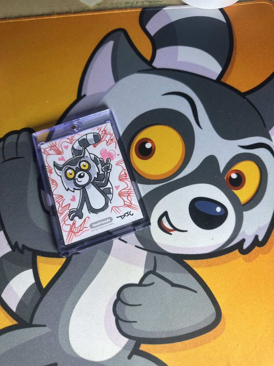 Thank you ⁦<a href="/djcoffman/">D.J. Coffman</a>⁩, it was nice to see you again at SDCC and I came home to this in mail. Congratulations on the promotion!! A win for the “VeeFam” 🙏🏼💚💜💚💜💚💜⁦<a href="/VeeFriendsCards/">VeeFriends Cards</a>⁩ ⁦<a href="/VeefriendsComix/">Veefriends Comics</a>⁩ ⁦<a href="/garyvee/">Gary Vaynerchuk</a>⁩