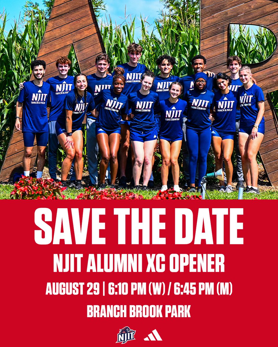 𝗦𝗔𝗩𝗘 𝗧𝗛𝗘 𝗗𝗔𝗧𝗘 🗓️

The season opener is only one month away as we host the NJIT Alumni XC Opener on August 29!

#RollTech ⚔️