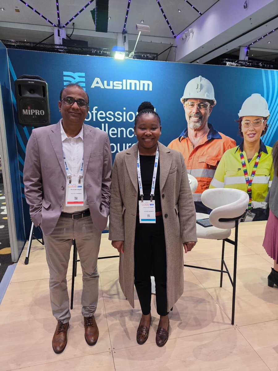 Dr Viswanath Vadapalli and Ms Sisanda Gcasamba represented the <a href="/CGS_RSA/">CGS</a> at the AusIMM Life of a Mine| Mine Waste and Tailings Conference in Brisbane, Australia. The conference brings together professionals involved in aspects of mine development, sustainability, waste management,