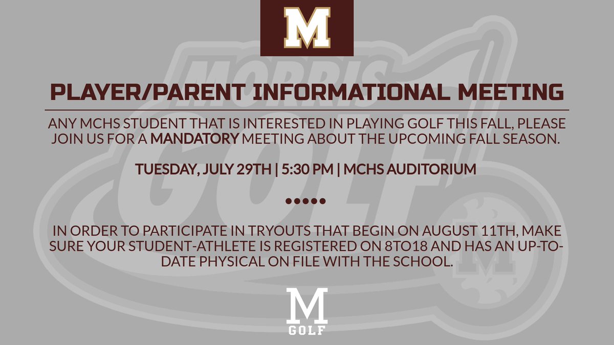 Morris Golf tweet media