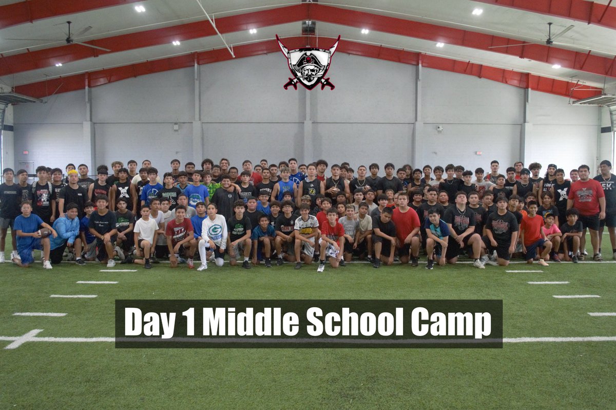 Awesome start on Day 1 of our middle school football camp! We’re back at it tomorrow and Thursday from 8:30 AM to 11:00 AM. Hope to see all our feeder kids out here. Camp photos coming soon. #RaiderNation #OnEdge