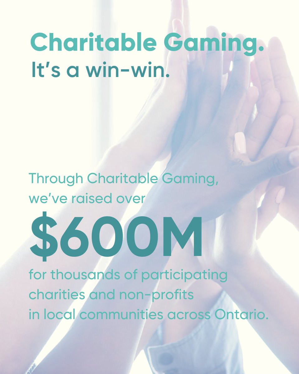 Alzheimer Society of Niagara Region (@alzheimerniagar) on Twitter photo Local charitable gaming centres have raised over $600 for Ontario charities, including the Alzheimer Society of Niagara Region. When you play, local charities win!
<a href="/CgamingCgood/">Charitable Gaming. Community Good.</a>
#CharitableGaming #CGaming #OntarioCharities #Local #Ontario Local charitable gaming centres have raised over $600 for Ontario charities, including the Alzheimer Society of Niagara Region. When you play, local charities win!
<a href="/CgamingCgood/">Charitable Gaming. Community Good.</a>
#CharitableGaming #CGaming #OntarioCharities #Local #Ontario