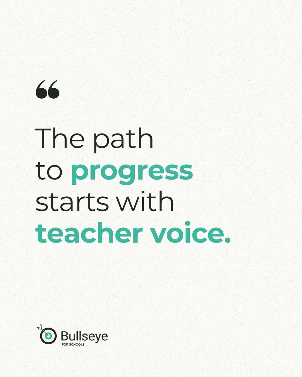 The path to progress starts with teacher voice—let’s be sure to listen!
