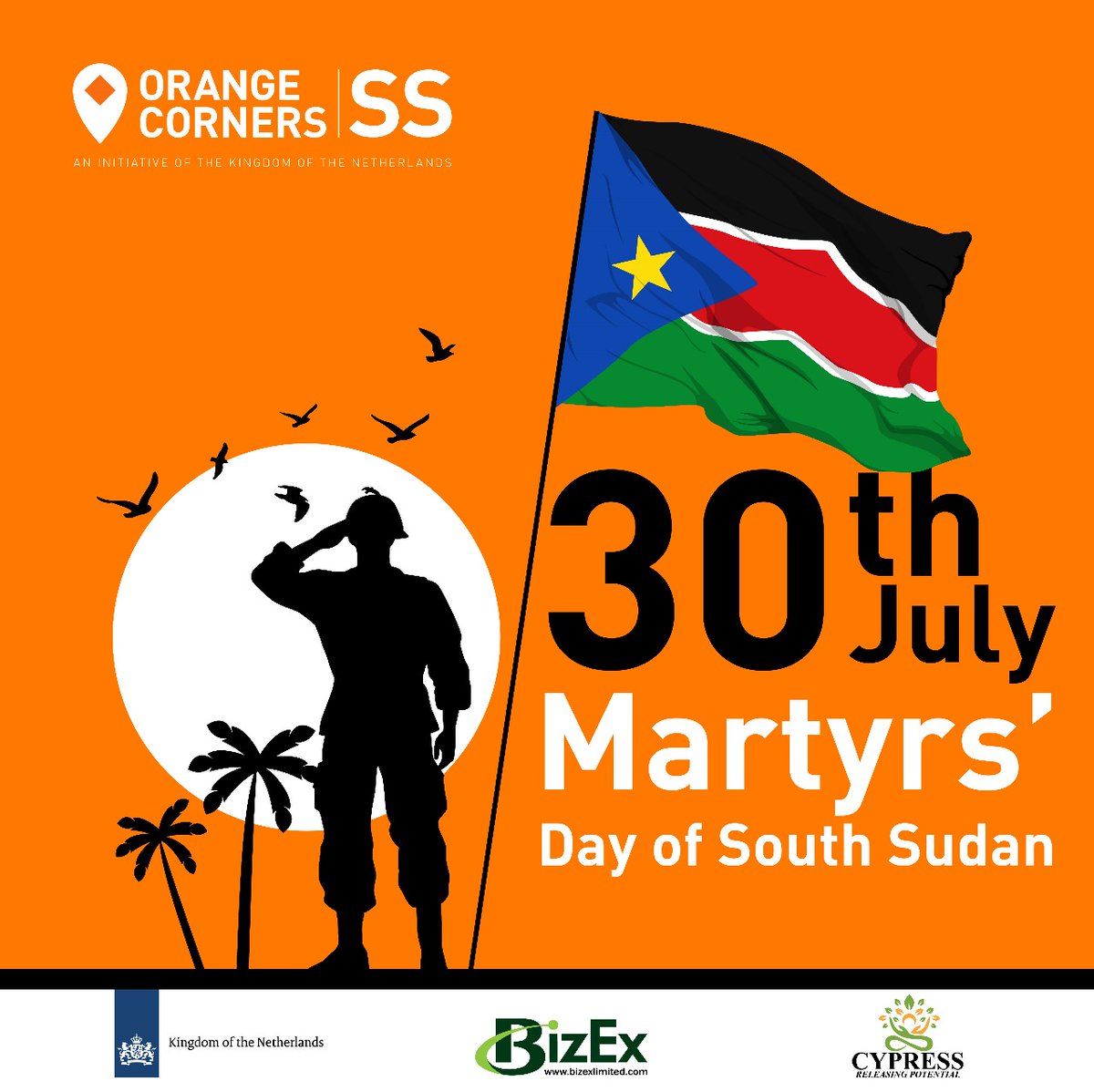 Orange Corners South Sudan (@orangecornersss) on Twitter photo Orange Corners South Sudan pays tribute to the courageous men and women who gave their lives for the freedom and future of the nation. 
Wishing everyone Happy Martyrs' Day.
#OrangeCornersSouthSudan #MartyrsDay  #RememberAndHonor Orange Corners South Sudan pays tribute to the courageous men and women who gave their lives for the freedom and future of the nation. 
Wishing everyone Happy Martyrs' Day.
#OrangeCornersSouthSudan #MartyrsDay  #RememberAndHonor