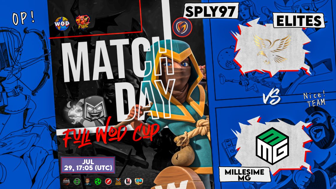 🔴 ESTAMOS EN DIRECTO

😄 Hoy tenemos solo una guerra

🏆 FWC - Week 5

⚔️ Elites 🆚 Millesime MG

💪 Vamoooos! Os espero

✅ Twitch.tv/sply97