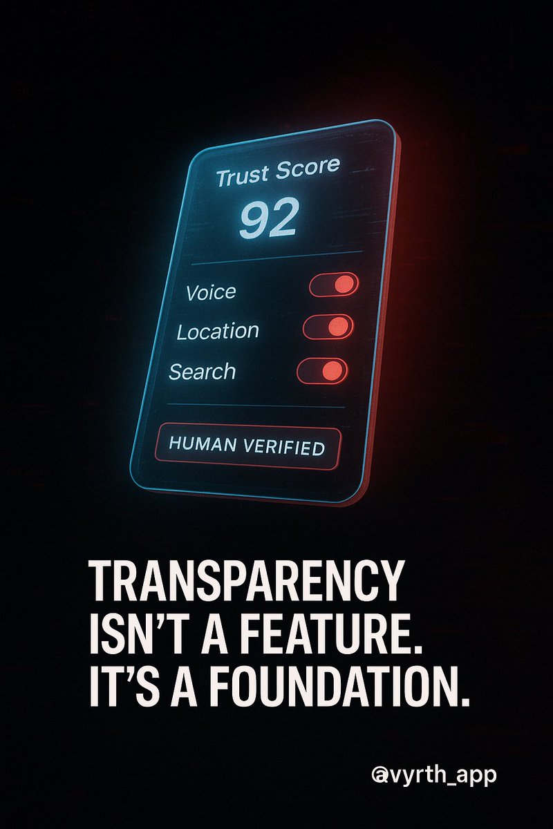 vyrth_app's tweet photo. Reclaim consent. Reclaim value.

Transparency isn’t a feature. It’s the foundation.

@vyrth_app puts your data—and power—back in your hands.

#MyDataMyAsset #OwnYourData #DigitalSovereignty #HumanFirst #Web3Social #PrivacyFirst https://t.co/HTiLTHpv3q